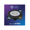 Żarówka czarna LED 10W AR111 GU10 3000K 870lm Eko-Light AR8040