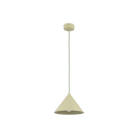 Stożek wiszący w kolorze pistacjowym 21cm CONO S PISTACIO 1xE27 Tk Lighting 11417