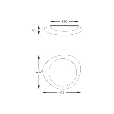 Lampa sufitowa LED Zuma Line FM2201001-470