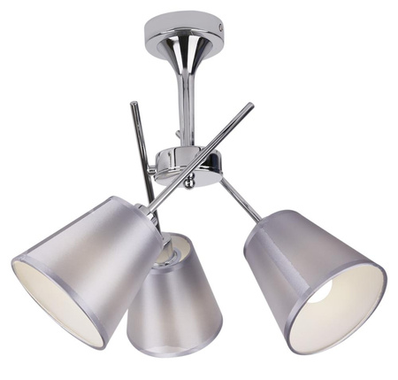 VOX LAMPA WISZĄCA 3X40W E14 CHROM Z ABAŻUREM Candellux 33-70623
