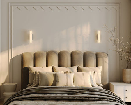 KINKIET SZKLANY FAYETTE 31CM z czarnym wykończeniem 6W IP44 3000K CZARNY MAXLIGHT W0363 