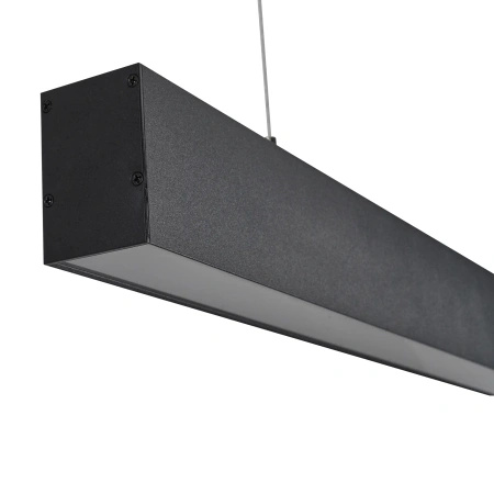 Czarna lampa wisząca liniowa o długości 120cm Sigi V LED 3000K PL0130-BK Yaskr