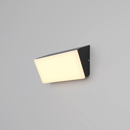 Kinkiet grafitowy na elewacje LED 3000K Brick O436WL-L10GF3K Maytoni