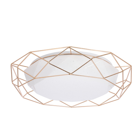 LAMPA PLAFON SVEN 43 24W LED 4000K ZŁOTY Candellux 98-73174