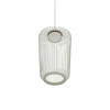 Lampa wisząca z wysokim ażurowym kloszem cylindrycznym w kolorze szałwiowym 1xGX53 KENAI B Nowodvorski 12225