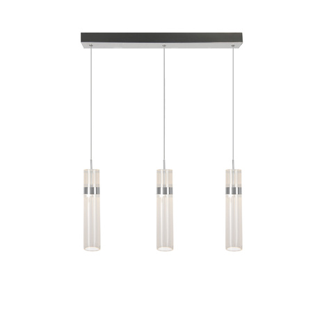 Lampa wisząca Ambiente 3 srebrna LED CCT Light Prestige LP-1510/3L CH