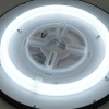 Biały okrągły plafon sufitowy o średnicy 30cm z dodatkowym podświetleniem sufitu ARNOR 30 ROUND CCT (18W+15W) WH AZZARDO AZ6538