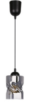 Felis lampa wisząca czarny 1x60w e27 klosz dymiony Candellux 31-00118