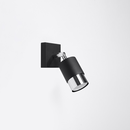 Kinkiet NERO czarny/chrom Sollux Lighting SL.1064