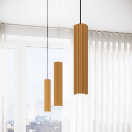 Lampa wisząca KARBON 3L złoty Sollux SL.1556