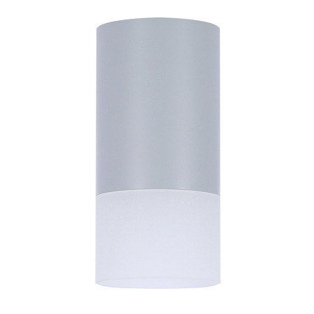 LAMPA SUFITOWA TUBA 1X50W GU10 MROŻONY+SZARY ŚR. 6,4 CM Candellux 2273686