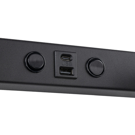 Podwójny kinkiet w kolorze czarnym z gniazdem USB NEX BLACK 2XGU10 Tk Lighting 11356