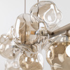Lampa wisząca beżowa z bursztynowymi kloszami LAVA SABIA LAMPA WISZACA 9XG9 Tk Lighting 11110