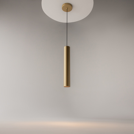 Złota lampa wisząca tuba 40cm o średnicy 6cm 1xGu10 Pro Focus MOD161PL-01G1 Maytoni