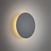 Okrągły metalowy płaski kinkiet 15cm w kolorze szarego błękitu - podświetlenie ściany RING LED S 3000K Nowodvorski 12666