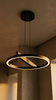Lampa wisząca LED do salonu w kolorze czarnym TIVOLI Kaja Lighting  K-8230