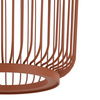 Lampa wisząca cylindryczna w kolorze terakota – wysoki druciany klosz 1xGX53 KENAI B Nowodvorski 12223