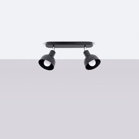 Plafon ELBA 2 czarny Sollux SL.1317