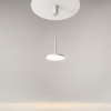 Okrągła płaska lampa wisząca biała 18,5cm LED 3000K Plato P076PL-L12W3K-W Maytoni