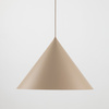 Lampa wisząca duży stożek 50cm w kolorze beżowym na żarówkę E27 CONO XL SABIA 1xE27 Tk Lighting 10622
