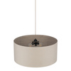 Lampa wisząca duży abażur z lnu o średnicy 77cm LARGO LINEN 3XE27 Tk Lighting 11485