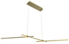 THASOS LAMPA WISZĄCA 103X23 23W LED ZŁOTY 4000K APETI Candellux A0021-331