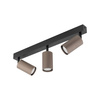 Potrójna listwa sufitowa z ryflowanymi brązowymi tubami TUNE BROWN 3XGU10 Tk Lighting 16148