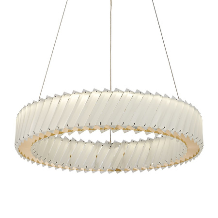 Lampa wisząca Deluxe złoty okrąg kryształowy 50cm 24W LED Milagro ML2779