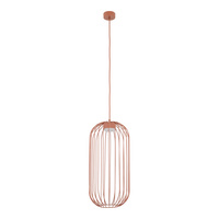 Lampa wisząca druciana w kolorze ceglanym SPHERA S BRICK 1XGX53 Tk Lighting 11308