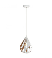 Lampa wisząca metalowa biało złota CARLTON Eglo 43001