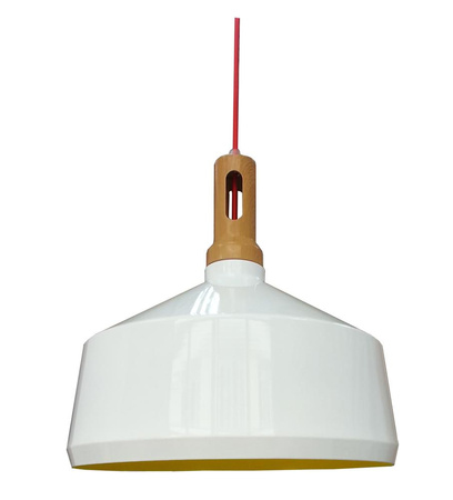 ROBINSON LAMPA WISZĄCA 36 1X60W E27 BIAŁY / WNĘTRZE ŻÓŁTE Candellux 31-37688
