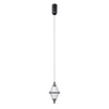 Lampa wisząca pojedyńcza Fuente czarna LED 3000K Italux PND-34395-1-BK