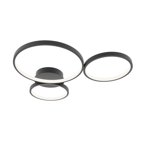 Lampa sufitowa Maver czarna 3 okręgi LED 3000-6000K Italux SPL-20452-3-BK