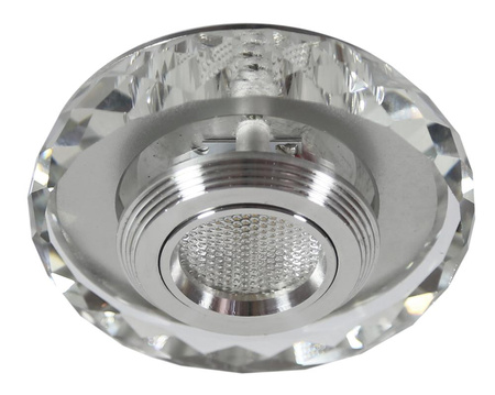 SS-35 AL/TR 3W LED COB 230V OPR. STROP. STAŁA OKRĄGŁA SZLIFOWANA SZKŁO TRANSPARENTNE Candellux 2228938