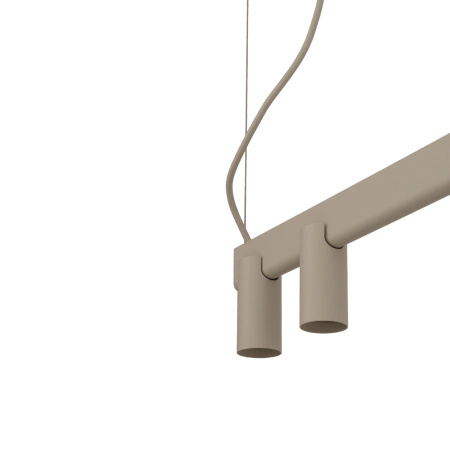 Lampa wisząca beżowa belka z tubami FOURTY LINE LED 900 Nowodvorski 12297