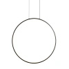 Lampa wisząca czarny pionowy okrąg 60cm IP44 LED 3000K do łazienki Maxlight P0652 Visual Ver 24W