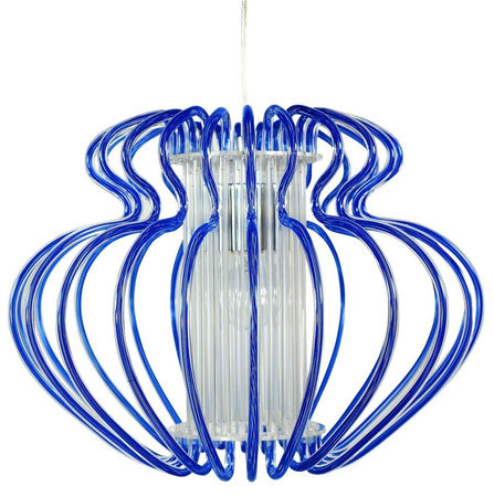 IMPERIA LAMPA WISZĄCA 1X60W E27 520X420 DUŻA NIEBIESKA PROMOCJA Candellux 31-36561