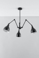 Lampa sufitowa STARK 3 KLOSZ metalowa Sollux Lighting SL.0614