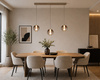 Lampa wisząca trójka prosta Orleans kaszmirowa Aviano Lighting 7041-313