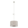 Lampa wisząca z abażurem w szarym kolorze 40cm 1xE27 CEDRO S Nowodvorski 11664