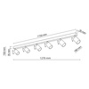 Sześciopunktowa czarna lampa sufitowa 127cm NEX BLACK LAMPA SUFITOWA 6XGU10 Tk Lighting 11370