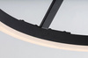 Okrągły czarny ring sufitowy LED 40cm ze zmienną barwą światła  Isaure Rabalux 71302