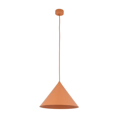 Stożkowa lampa wisząca o średnicy 33,5cm CONO L SALMON 1XE27 Tk Lighting 11385