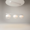 Potrójna szklana lampa wisząca w kolorze białym LED 3000K Spirito MOD286PL-L12W3K Maytoni