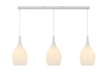 Lampa wisząca potrójna szklana BLANCO Wofi Basic 7031-0306