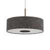 Lampa wisząca o średnicy 65cm z abażurem w kolorze czarny melanż 1xE27 AMARELA L Nowodvorski 11660