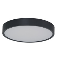 Czarny okragły plafon 40cm z czujnikiem ruchu IP44 PANDINO 40 CCT SWITCH SENSOR IP44 BK AZZARDO AZ6592