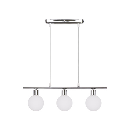 Oden lampa wisząca chromowy 3x40w g9 klosz biały Candellux 33-03263