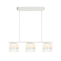 Potrójna szklana lampa wisząca w kolorze białym LED 3000K Spirito MOD286PL-L12W3K Maytoni