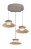 Lampa wisząca trójka okrągła Gubbio kaszmirowa Aviano Lighting 5060-313